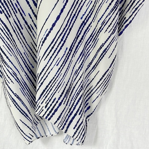 Hatch The Slouch Dress Blue White Size Petite - Picture 4 of 9